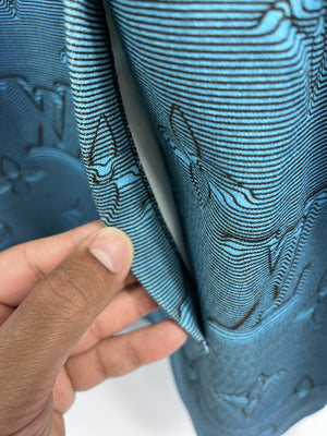 Louis Vuitton x Virgil Abloh Illusion 2054 Blue Hoodie، الصورة 9