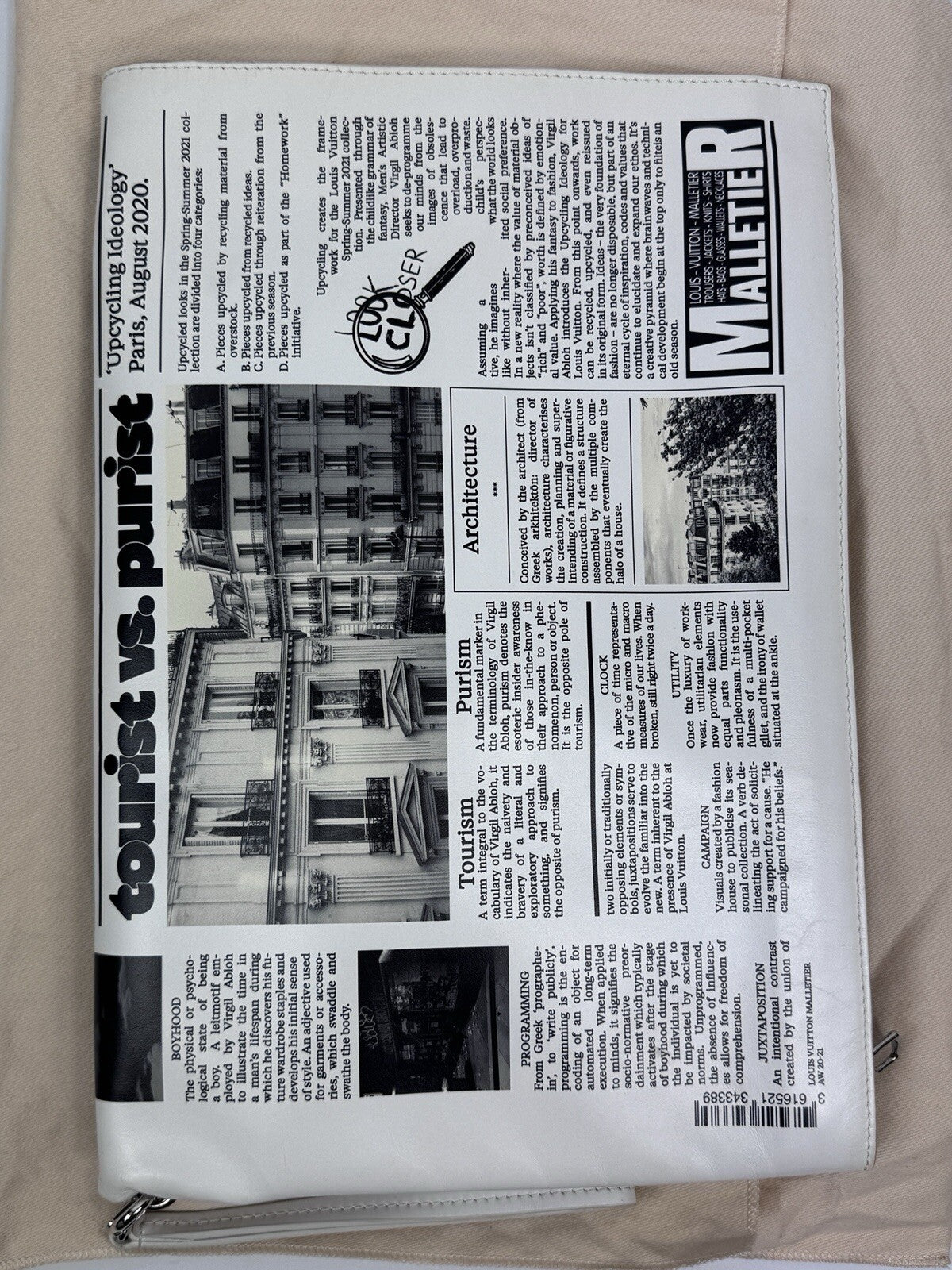 Louis Vuitton x Virgil Abloh Tourist VS Purist 2021 Newspaper Clutch Bag, photo 4