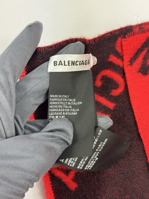 Balenciaga Logo Macro Allover Logo Scarf, photo 3