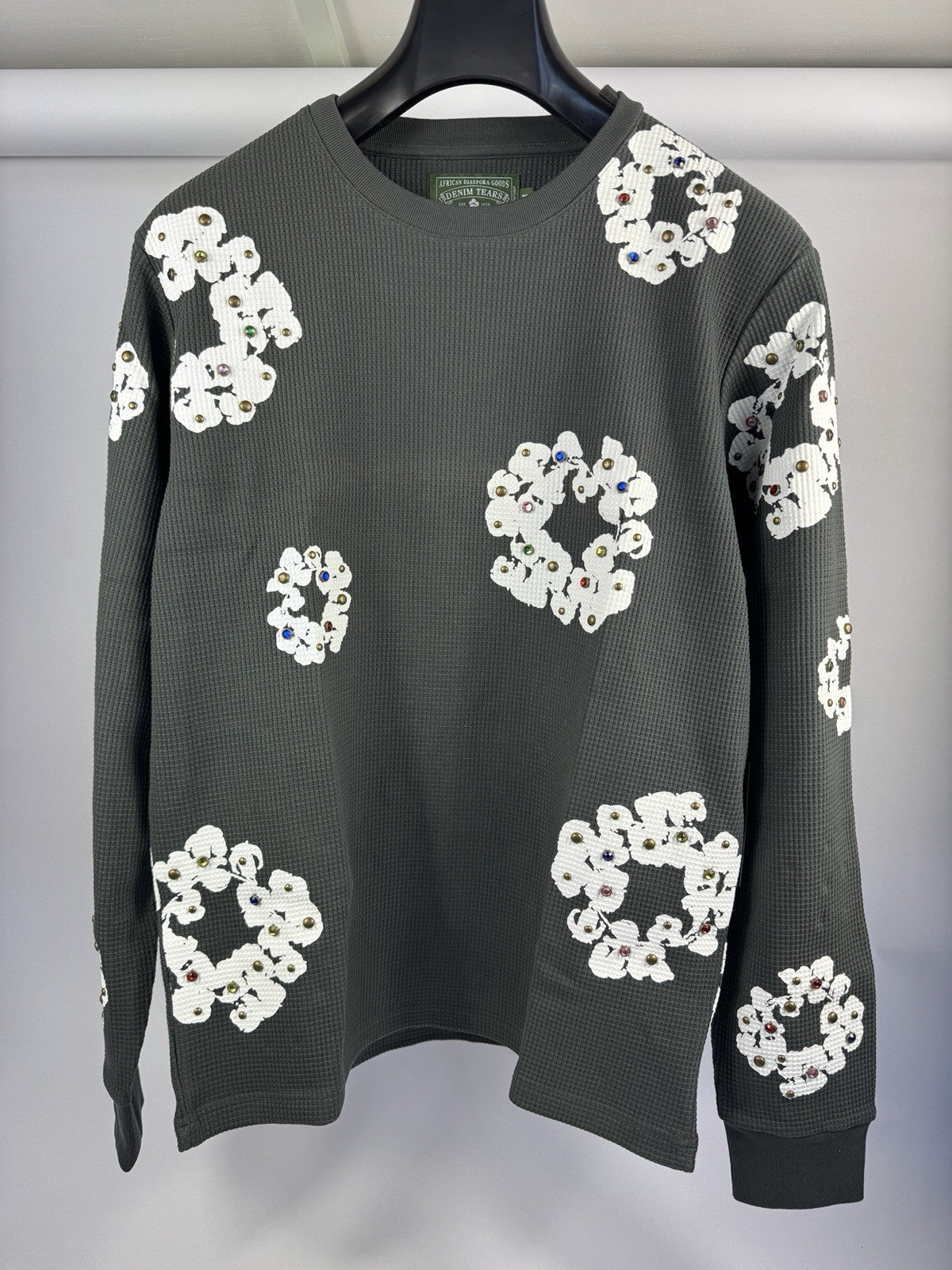 Denim Tears Crystal Detailed Logo T-Shirt, photo 3