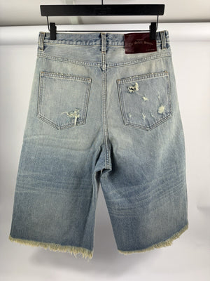 The Sekrit Saint Chopped Distressed Denim Shorts, photo 4