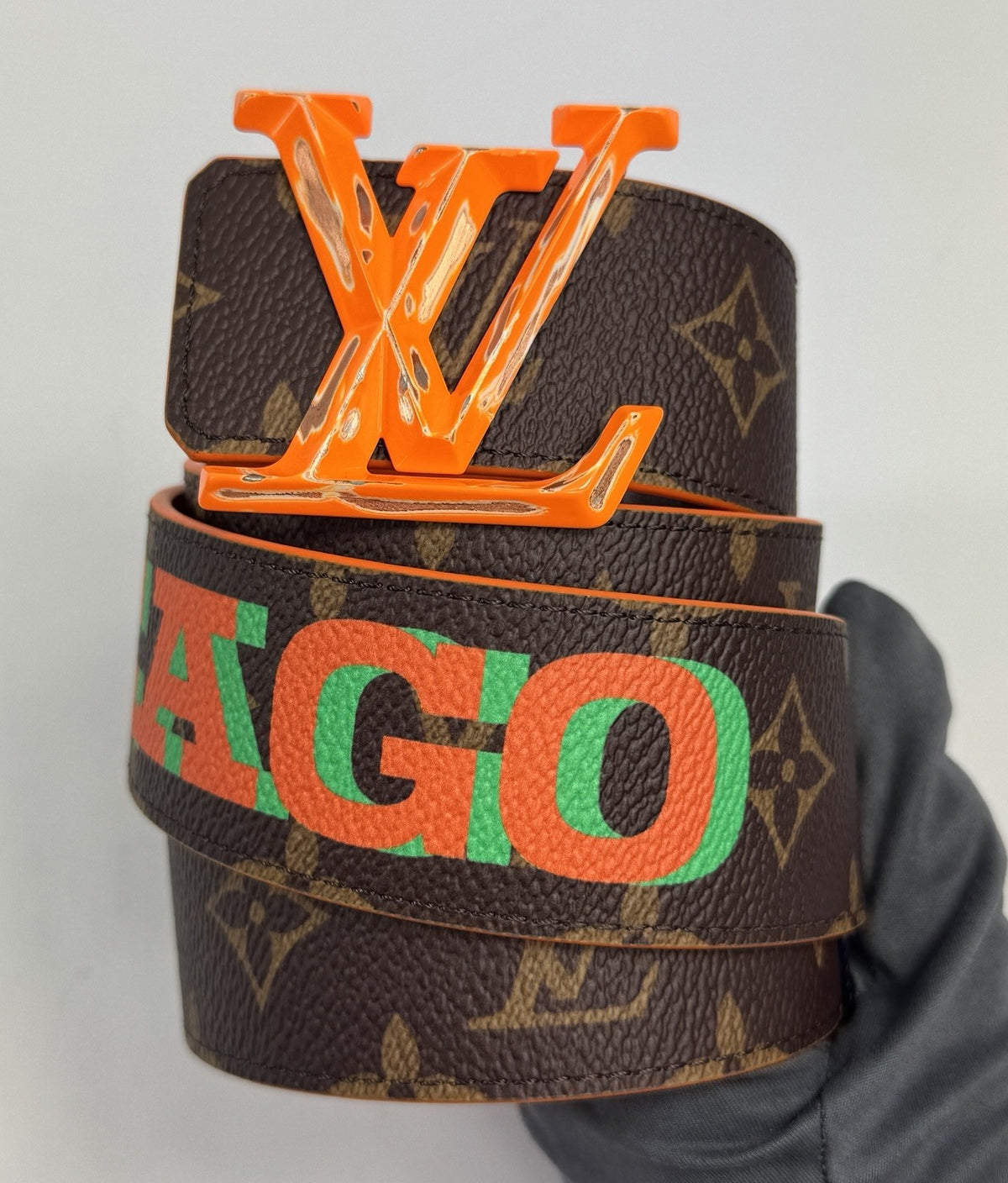 Louis Vuitton x Virgil ‘Chicago’ Monogram Print Reversible Belt 40mm, photo 3