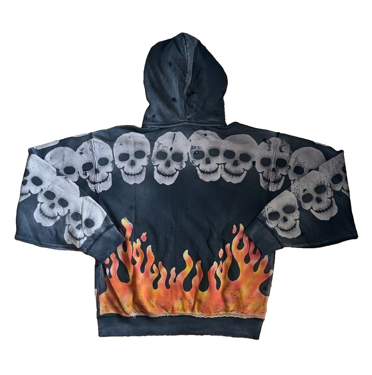 Satoshi Nakamoto Lots Boys Printed Distressed Zip-Up Hoodie, photo 2