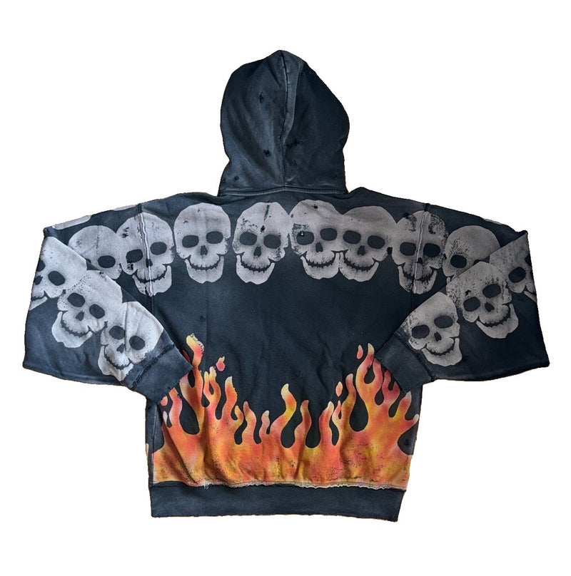 Satoshi Nakamoto Lots Boys Printed Distressed Zip-Up Hoodie, photo 2