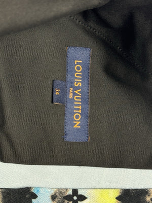 Louis Vuitton Printed Monogram Tie Dye Cargo Denim Trousers، الصورة 8