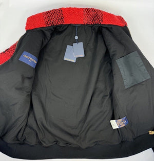 Louis Vuitton Damier Print Fleece Jacket، الصورة 3