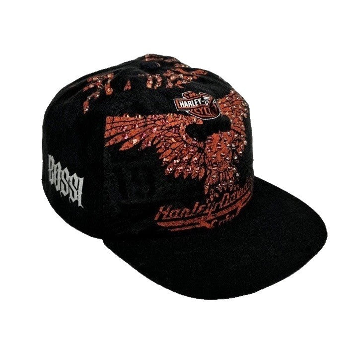 Bossi Harley Davidson 1 of 1 Rhinestone Vintage Cap, photo 1