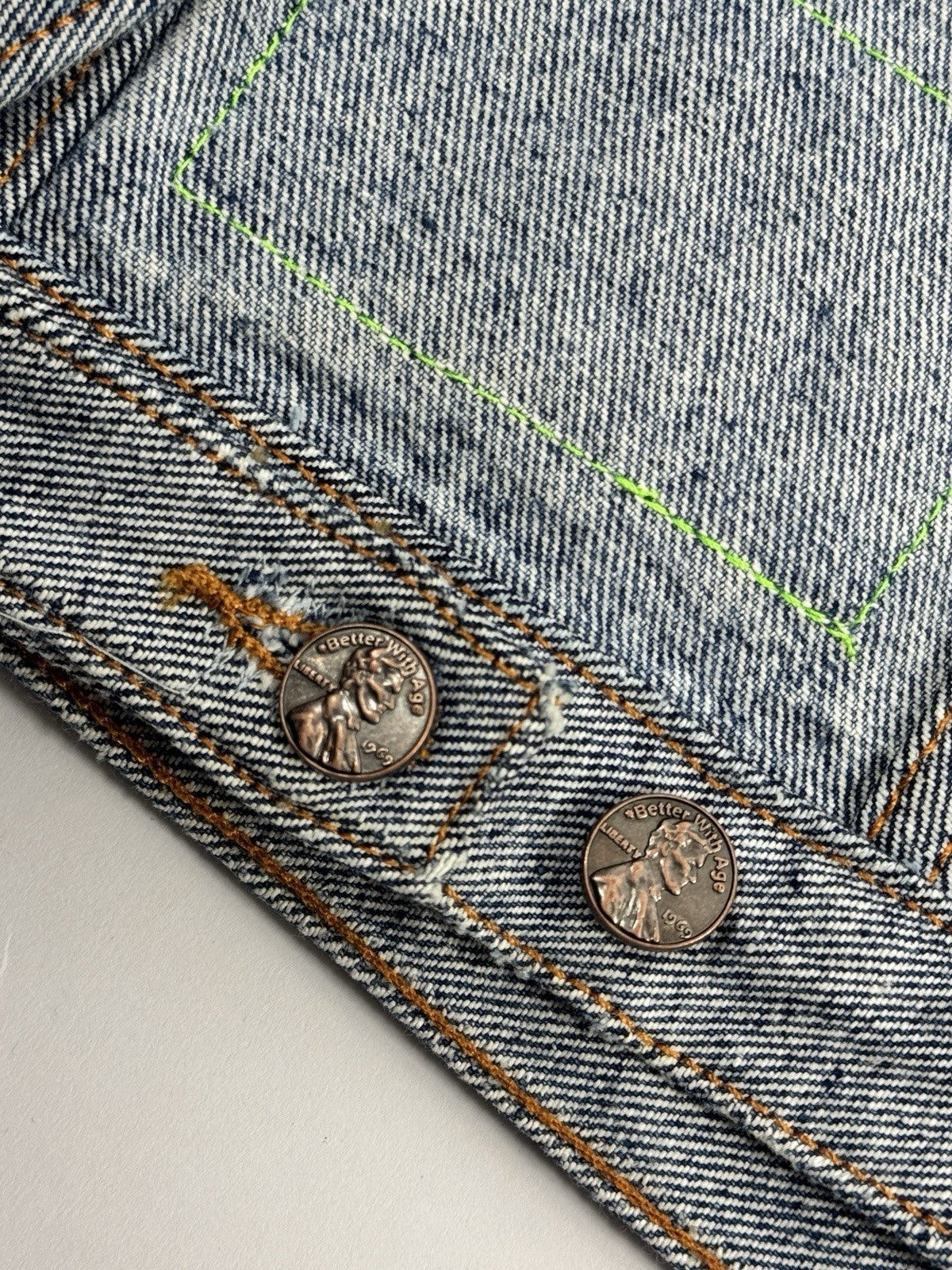 Better With Age Brogue Reconstructed Reversible Trucker Jacket, photo 8