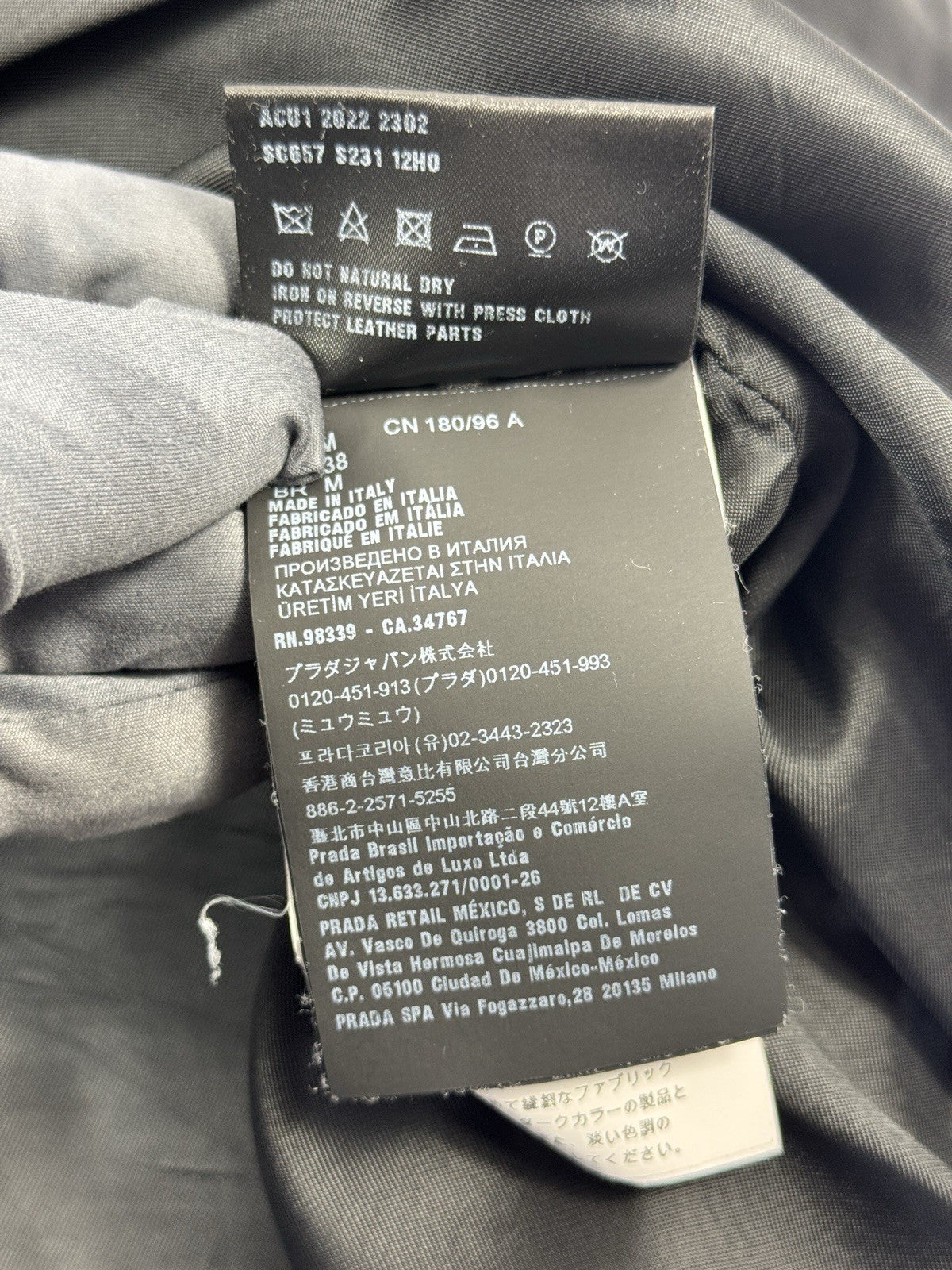 Prada Triangle Logo Velvet Shirt & Trousers, photo 10