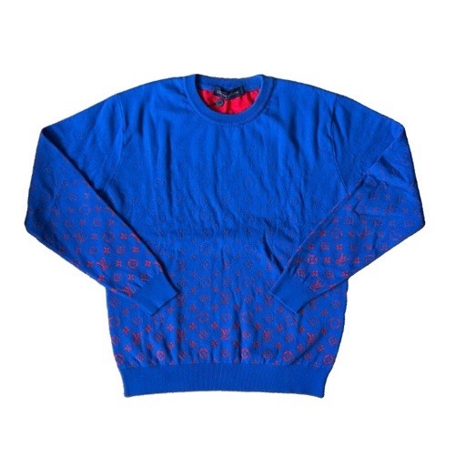 Louis Vuitton Monogram Electric Blue Gradient Crewneck Sweater, photo 1