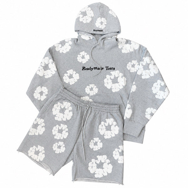 Denim Tears x Readymade Tears Cotton Print Oversized Hoodie & Short Set XL /XXL, photo 1
