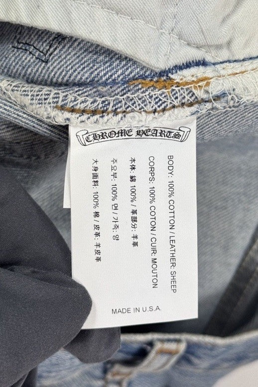Chrome Hearts Leopard Cross Patch Denim Jeans, photo 13