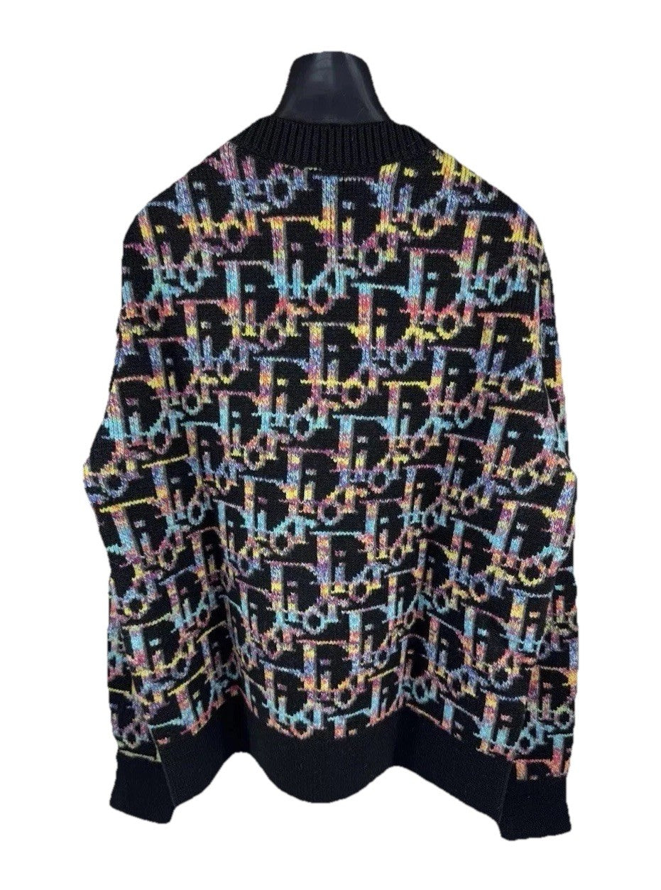 Dior Oblique Black Wool Jacquard Sweater, photo 2