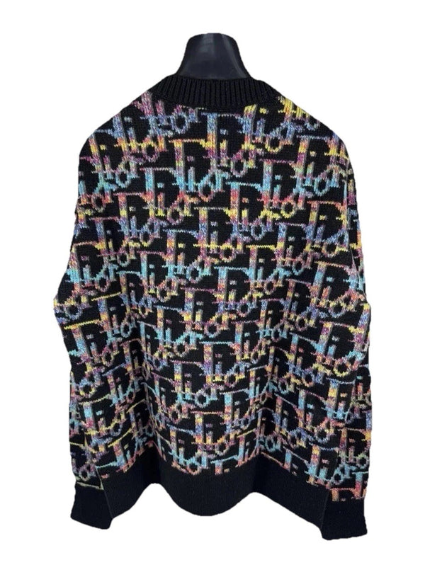 Dior Oblique Black Wool Jacquard Sweater, photo 2