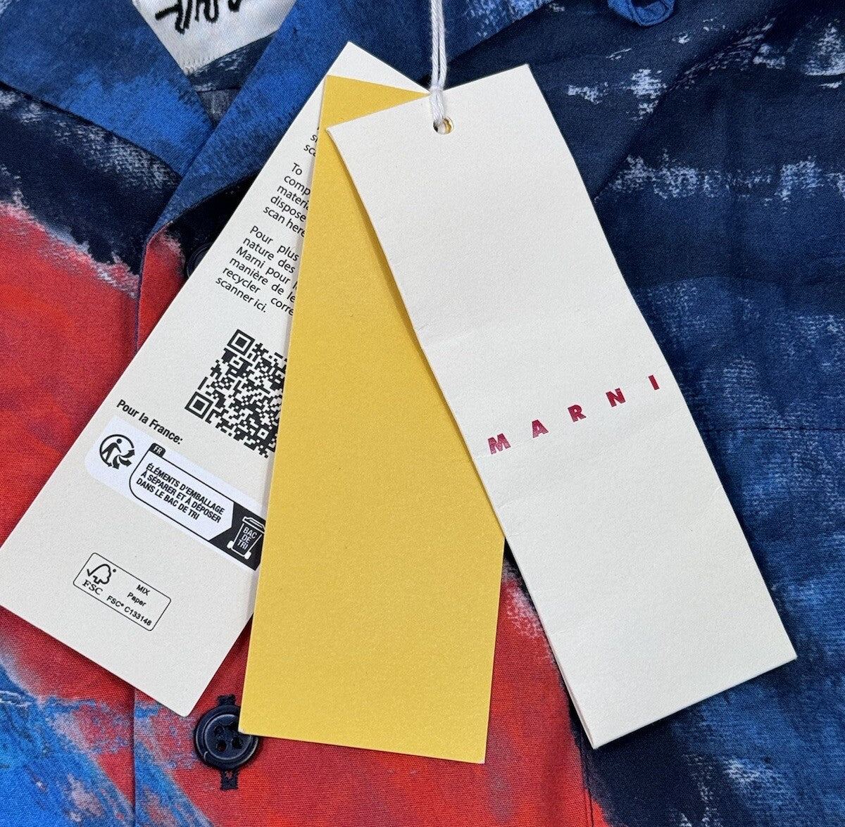 Marni Blue Patterned Bowling Shirt, photo 11