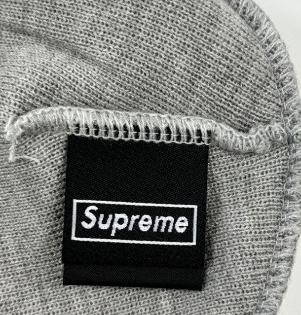 Supreme x New Era Logo Embroidered Beanie, photo 6
