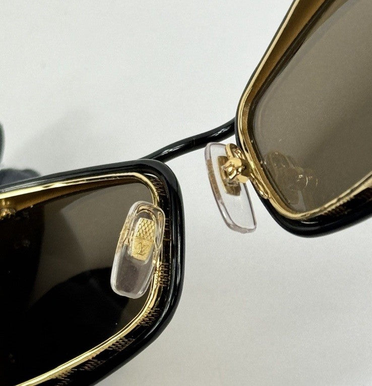 Louis Vuitton x Pharrell 24k Gold Plated Damier Sunglasses, photo 5