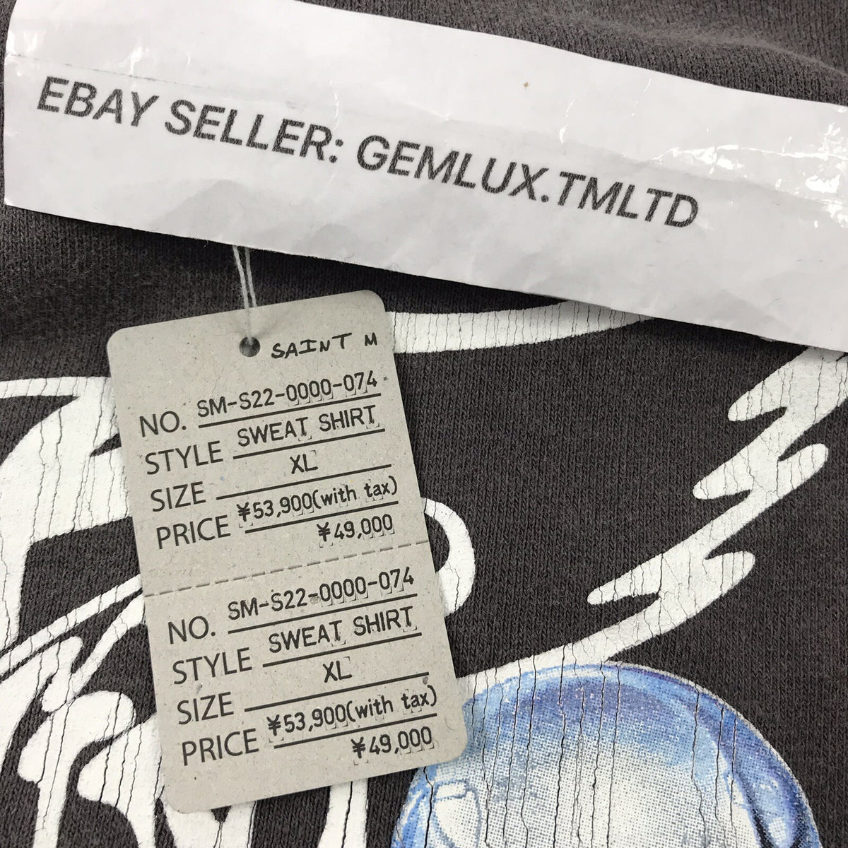 Saint Michael x Hajime Sorayama Faded Black Sweatshirt, photo 9