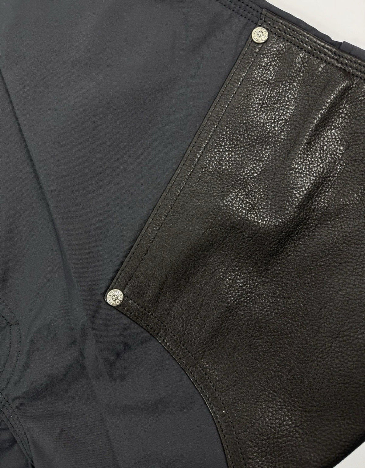Chrome Hearts Leather Panel Cross Patch Nylon Shorts, photo 11