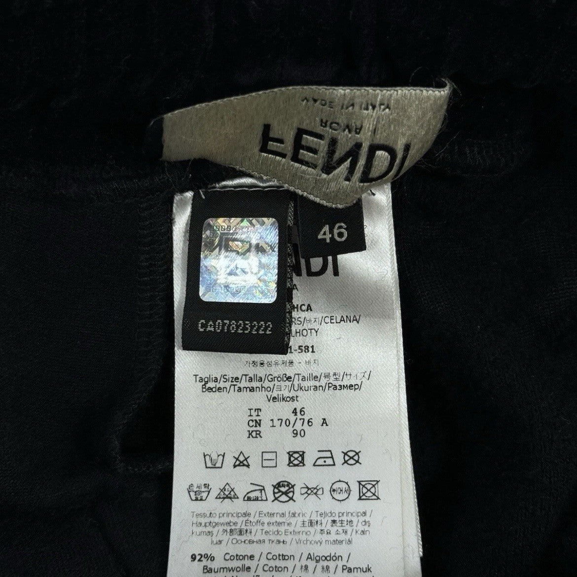 Fendi Logo Print Velvet Jumper & Joggers Set, photo 19