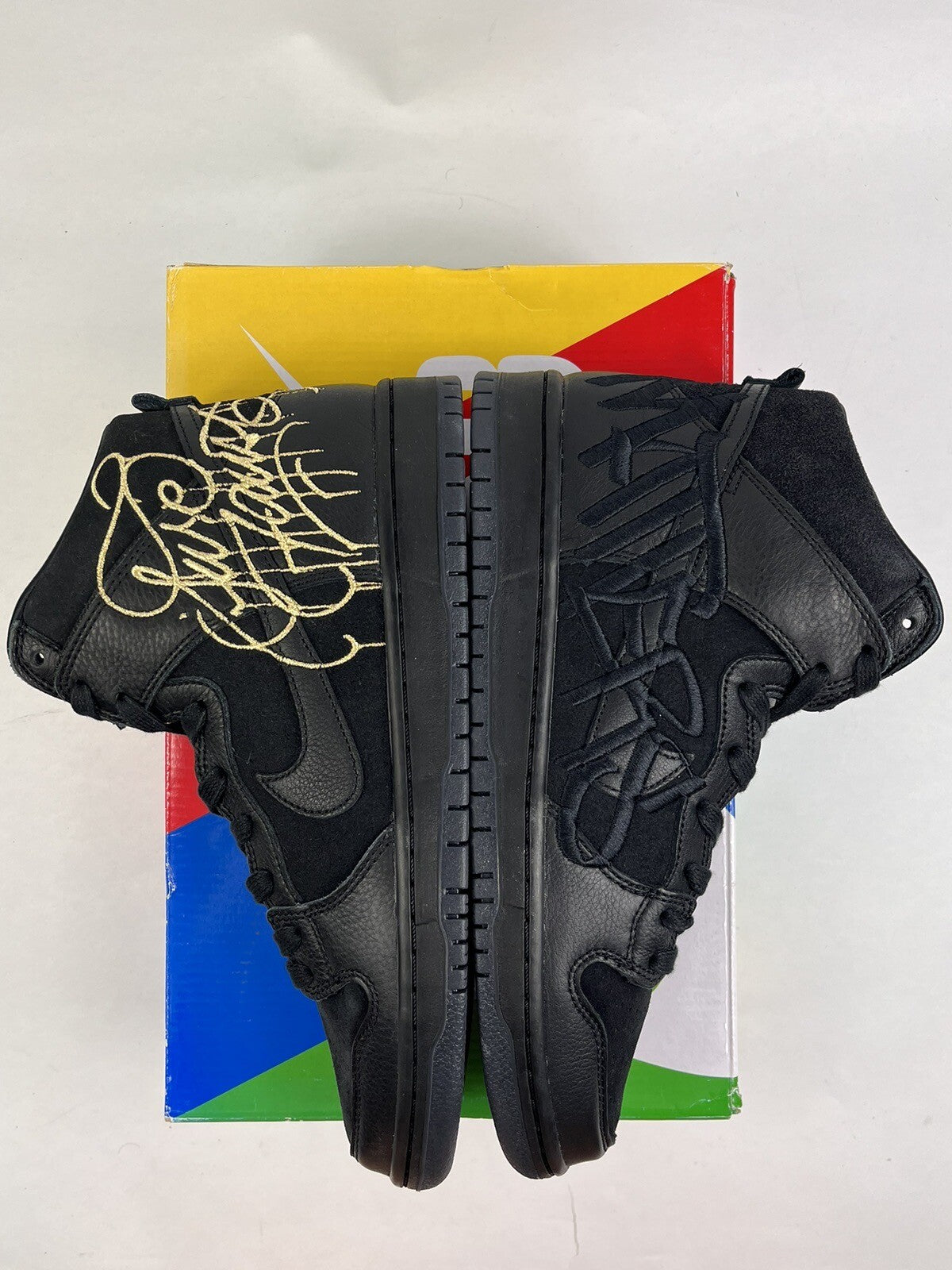 Nike SB Dunk High Pro QS Faust Black Gold, photo 9