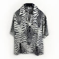Celine Loose Hawaiian Shirt In Viscose With Zebra Print, photo 3