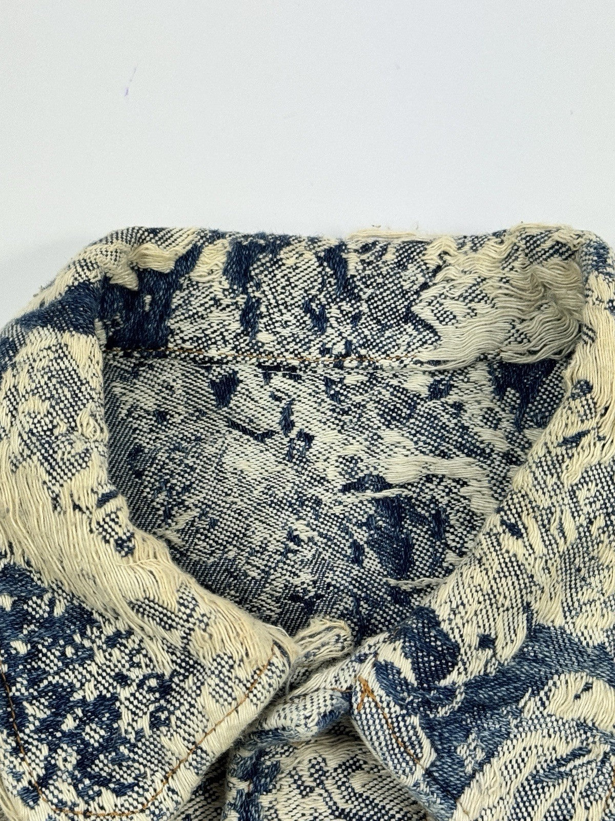 Louis Vuitton x Virgil Abloh 2022 Floral Distressed Denim Jacket, photo 11