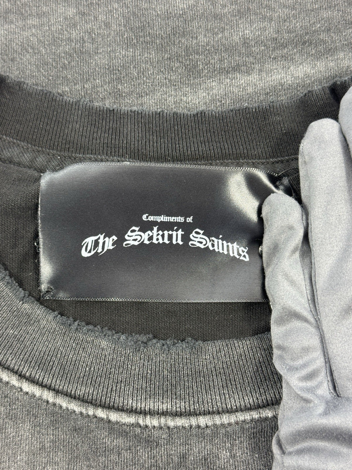 The Sekrit Saint Chopper Girl Distressed T-Shirt, photo 5