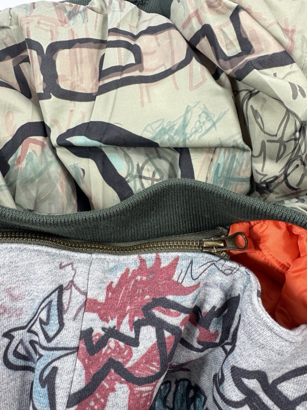 Mowalola New York Graffiti Oversized Reversible Jacket, photo 7
