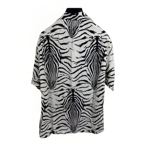 Celine Loose Hawaiian Shirt In Viscose With Zebra Print, photo 1