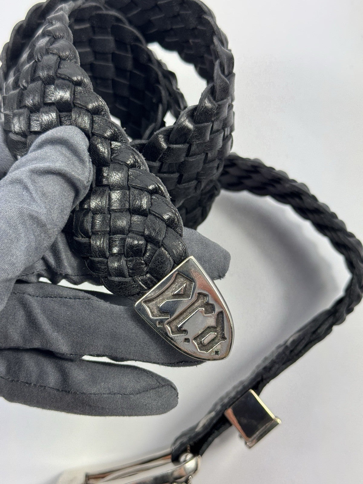 Enfants Riches Deprimes Port Of Souls Braided Leather Belt, photo 2