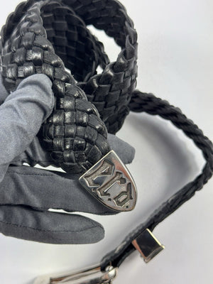 Enfants Riches Deprimes Port Of Souls Braided Leather Belt، الصورة 3
