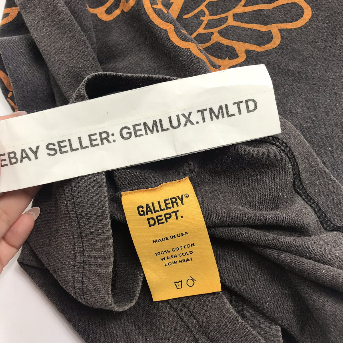 Gallery Dept Flying Wings Print Washed Black T-Shirt, photo 10