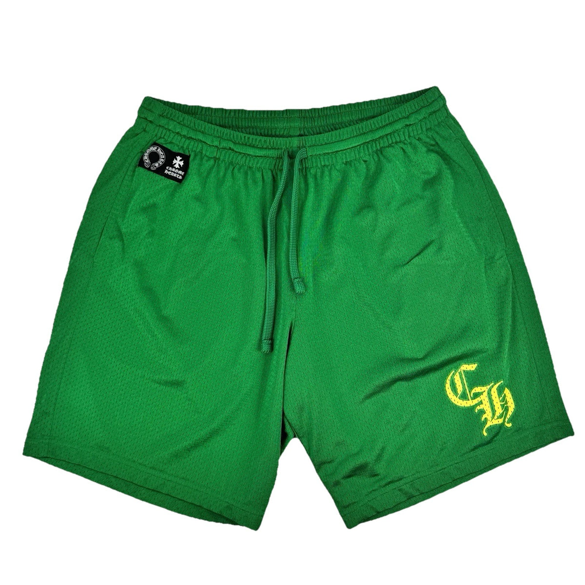 Chrome Hearts Green Logo Print Mesh Shorts, photo 1