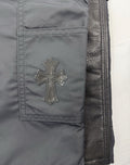 Chrome Hearts Leather Panel Cross Patch Nylon Shorts، الصورة 5