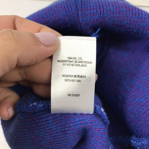 Supreme Big Logo Blue / Purple Beanie Hat, photo 6