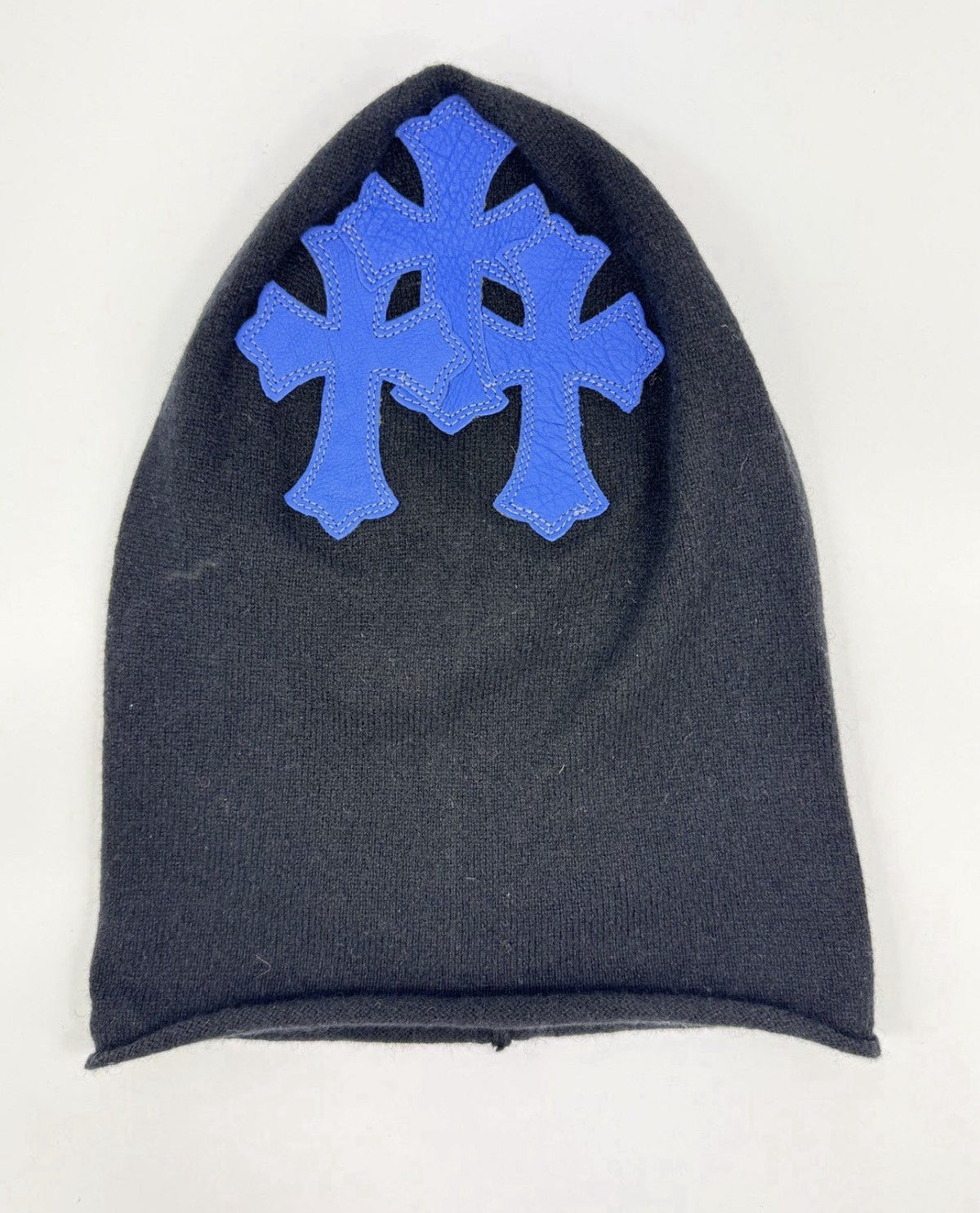 Chrome Hearts Triple Cross Leather Patch Beanie Mask, photo 4