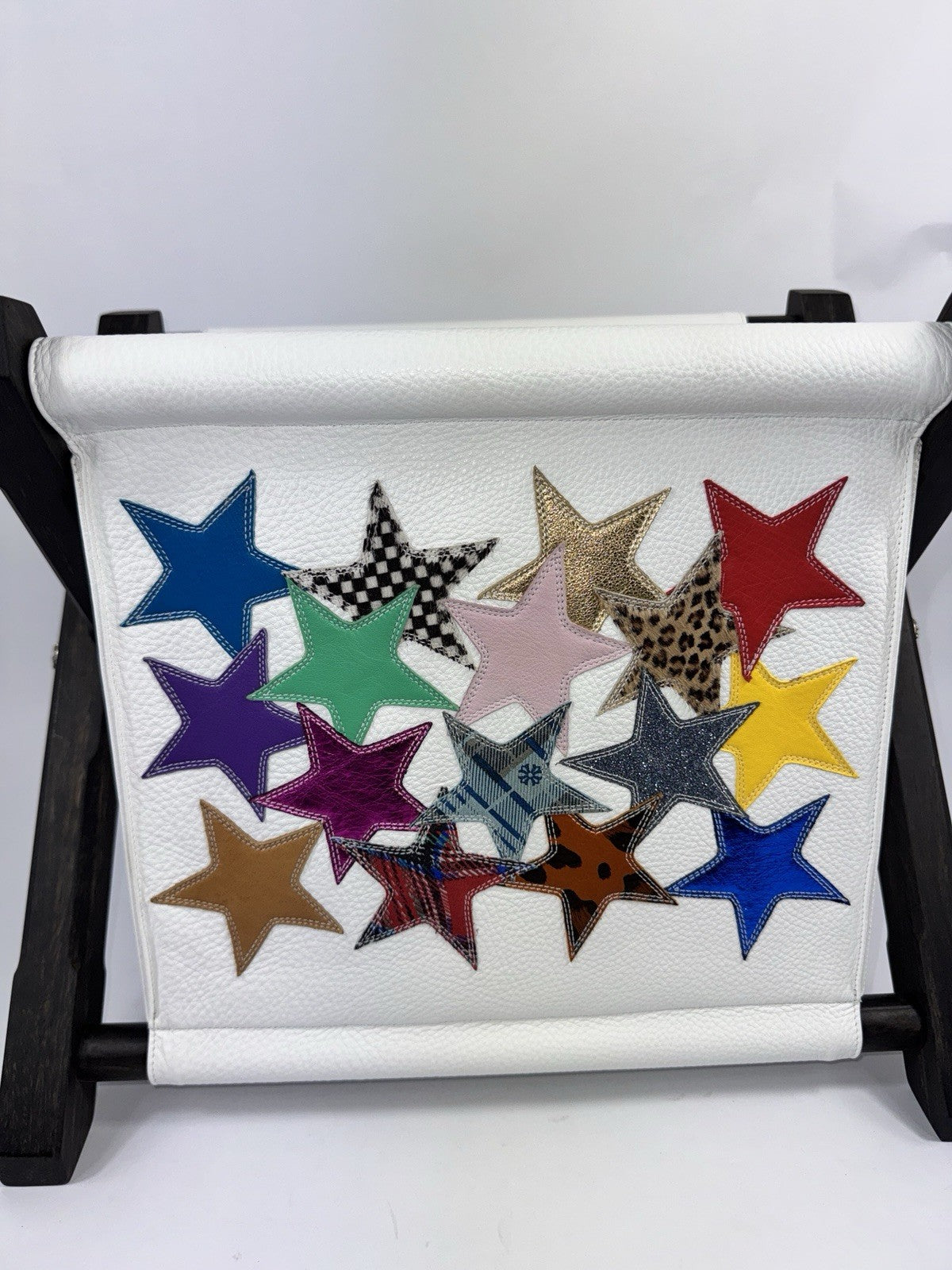 Chrome Hearts Star Patch Work Leather Magazine Holder Crib, photo 4