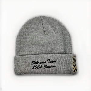 Supreme x New Era Logo Embroidered Beanie, photo 2