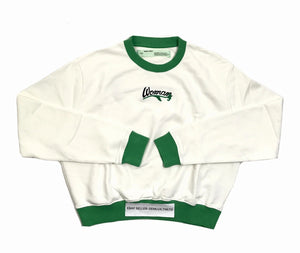 Off-white Woman Embroidered White Green Sweatshirt, photo 1