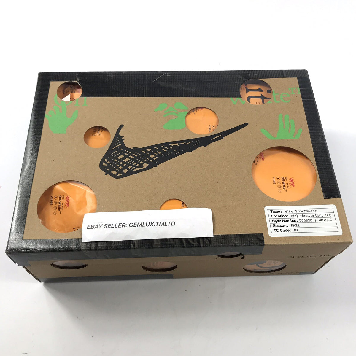 Nike x Off-White Dunk Low Lot 50 Trainers, photo 11