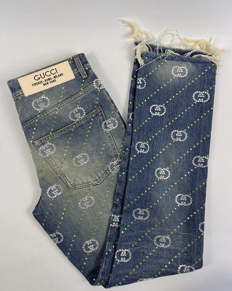 Gucci Crystal Interlocking GG Jeans, photo 5