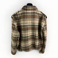 Celine x Hedi Slimate Logo Embroidered Checked Wool Jacket، الصورة 2