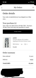 Amiri x Chemist Star Leather Appliquéd Blue Jeans, photo 12