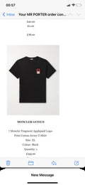 Moncler x Fragment Hiroshi Fujiwara Black Maglia T-Shirt، الصورة 21