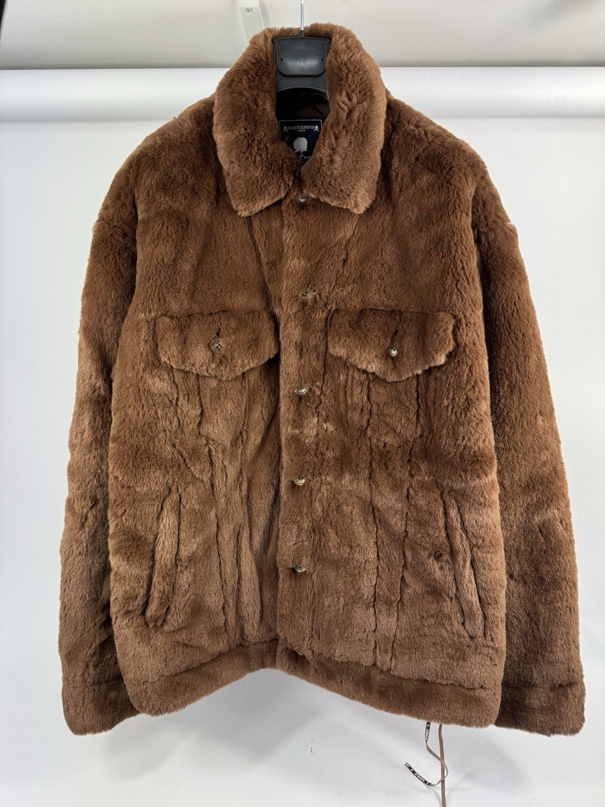 Mastermind World Faux Fur Skull Back Jacket, photo 6