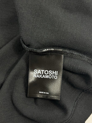Satoshi Nakamoto Rhinestone Cracked Print Oversized T-Shirt، الصورة 6