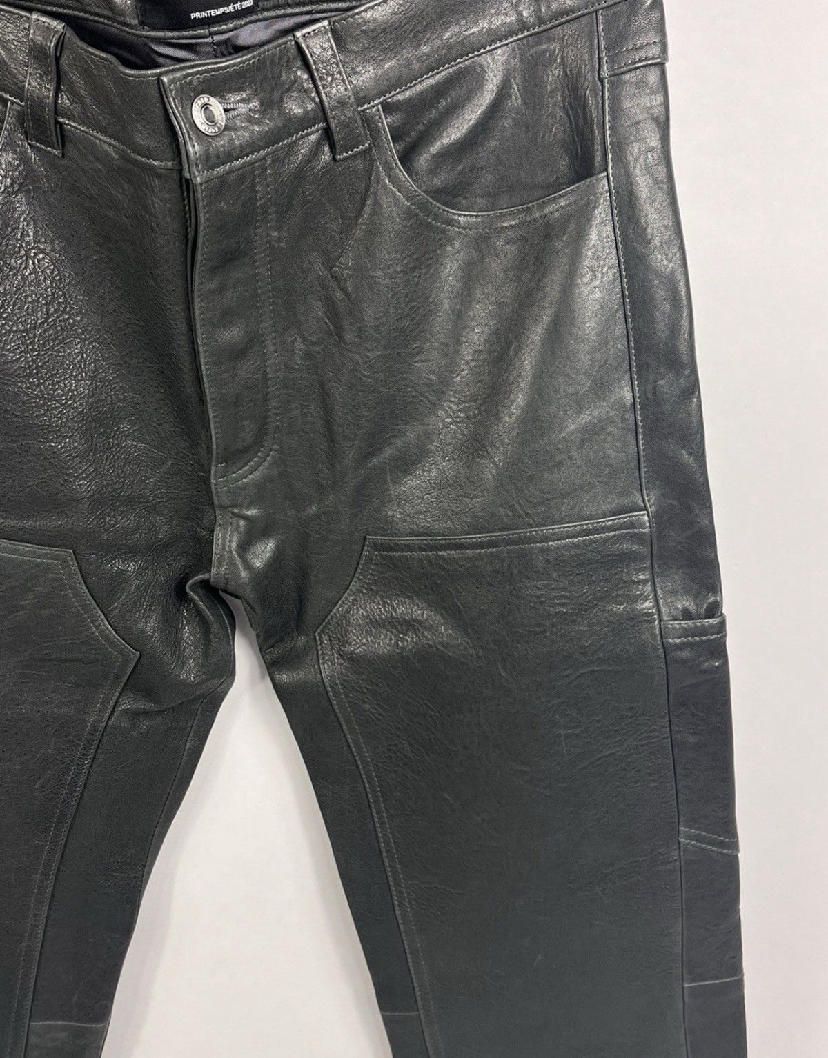 Enfants Riches Deprimes Soft Leather Slim Fit Panelled Trousers, photo 7
