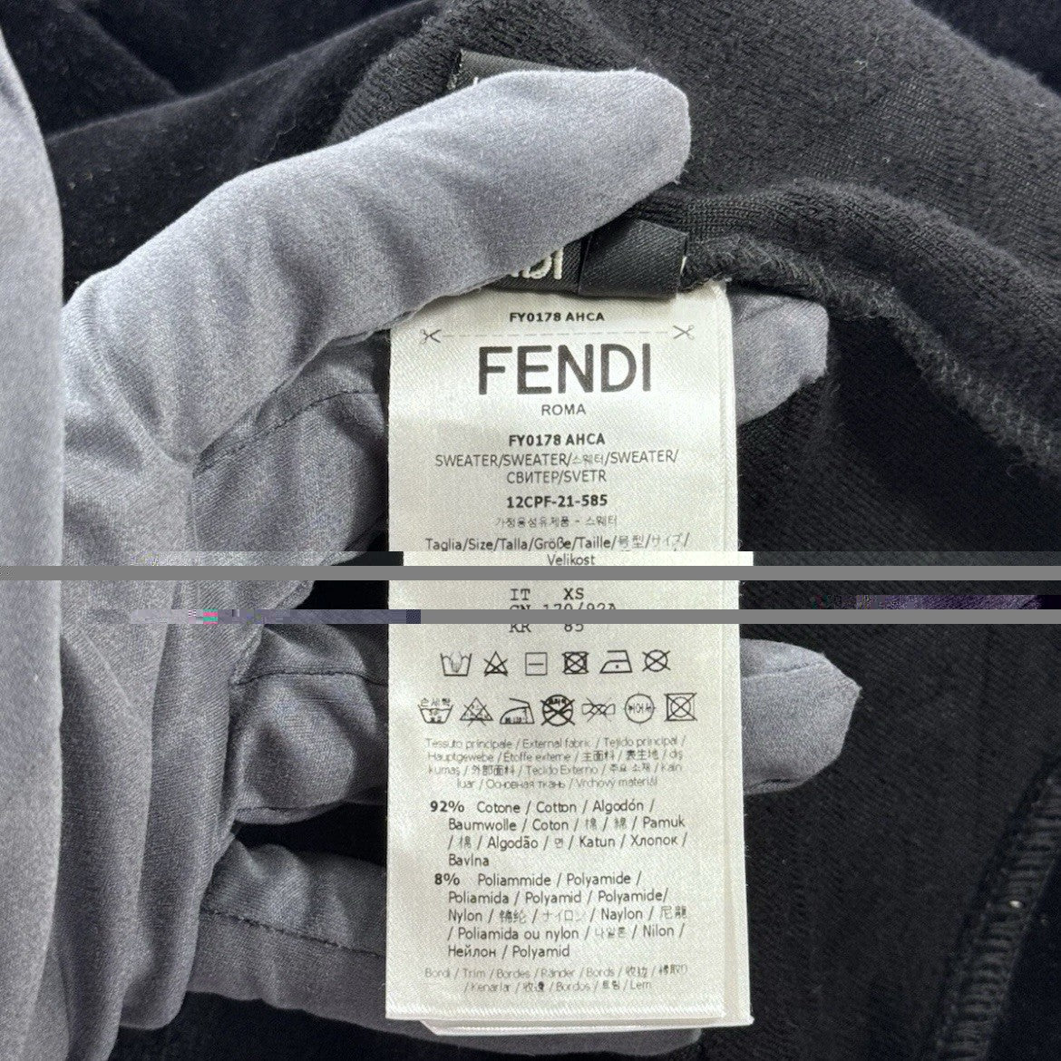 Fendi Logo Print Velvet Jumper & Joggers Set, photo 7