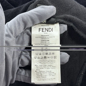 Fendi Logo Print Velvet Jumper &amp; Joggers Set، الصورة 7
